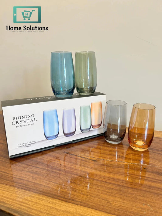 Danny Home Elite Multicolour Glass Set 4Pcs (410ml)