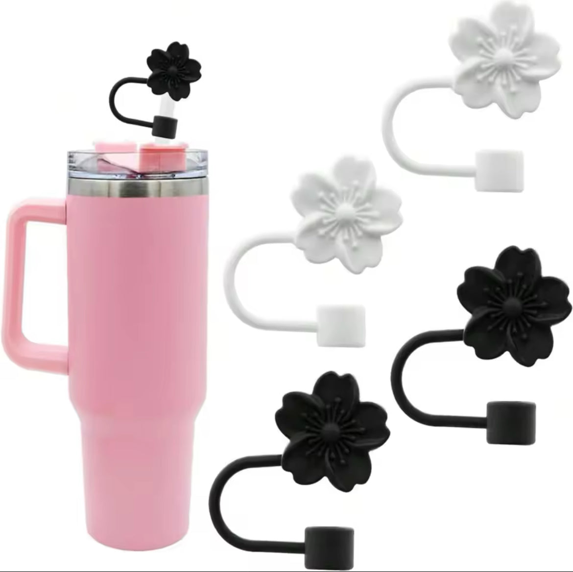 Flower Shape Silicone Straw Stopper