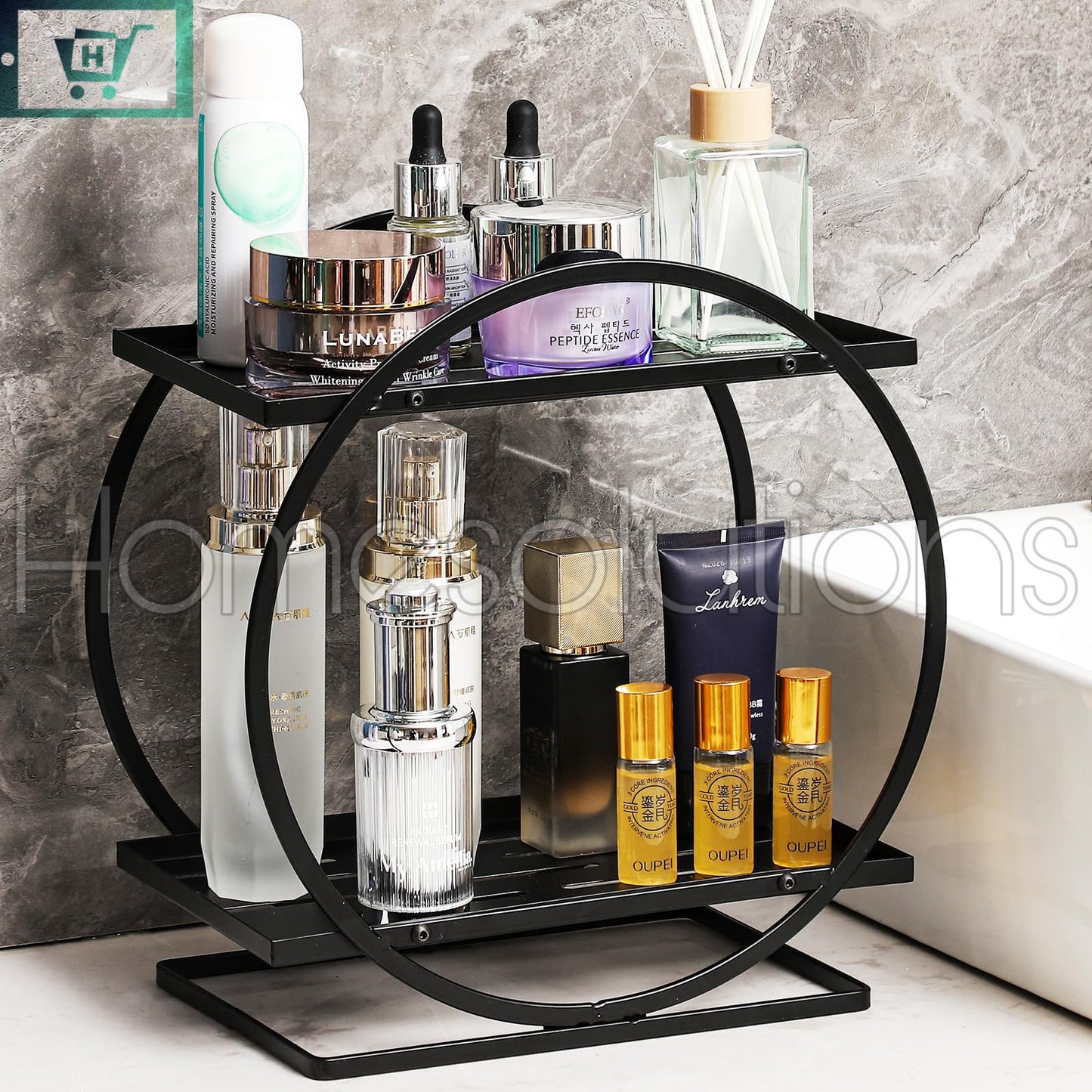 TRINKET 2 Tier Countertop Shelf Vanity Organizer