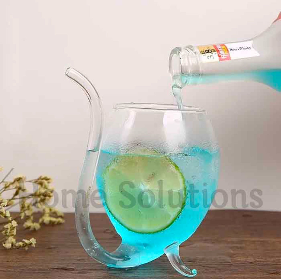 Vampire Sipper Glass with Built-in Straw - 350ml