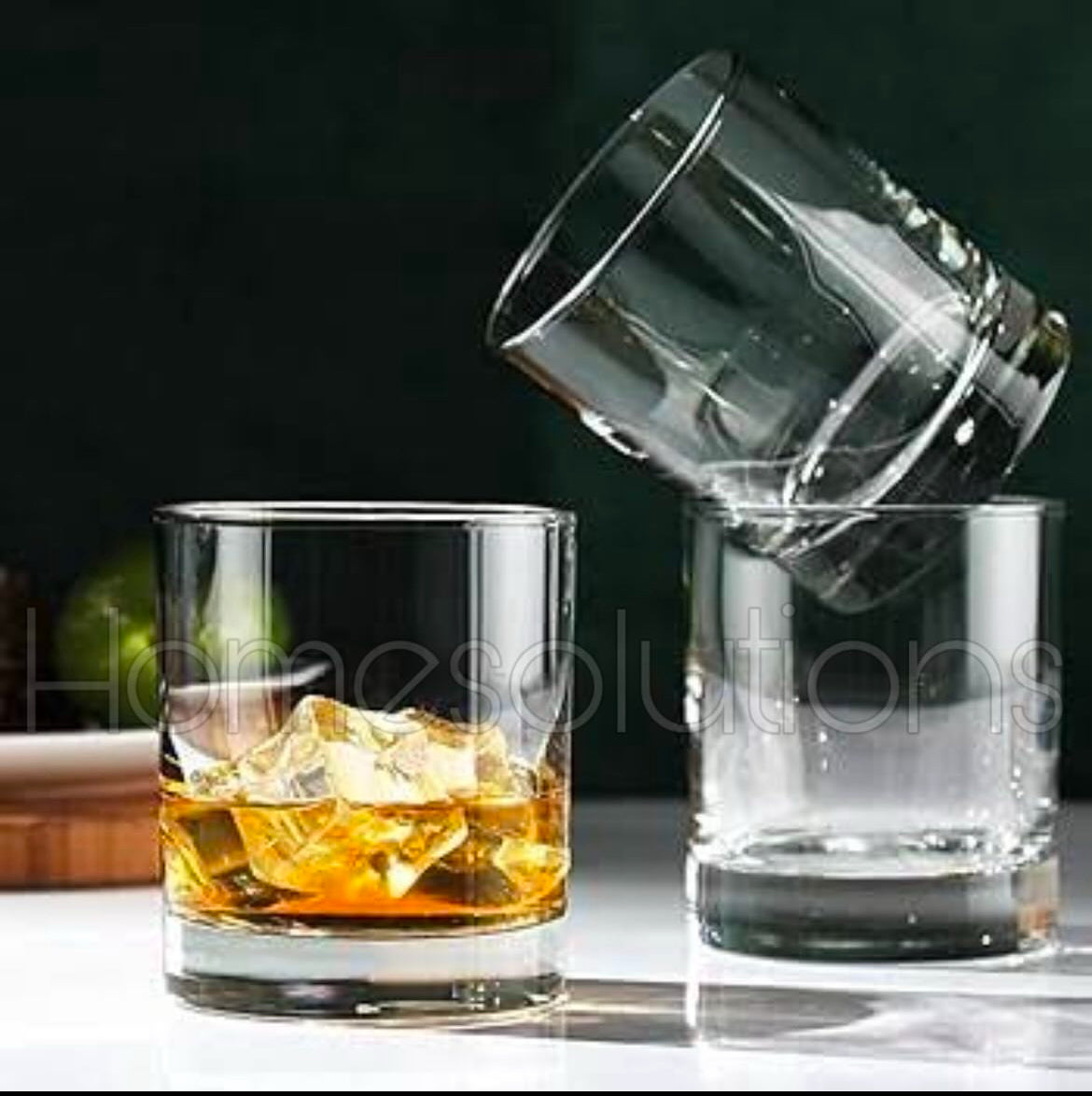 Rock Style Old Fashioned Thick Bottom Glass Set of 6