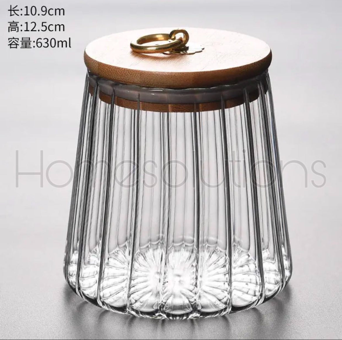 Heritage Glass Jar with Bamboo Lid