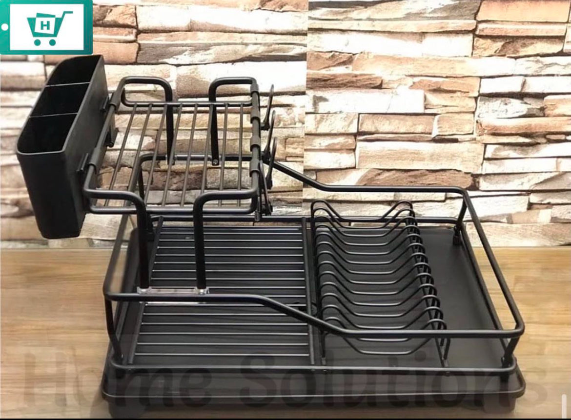 Aluminum Dish Rack - Black