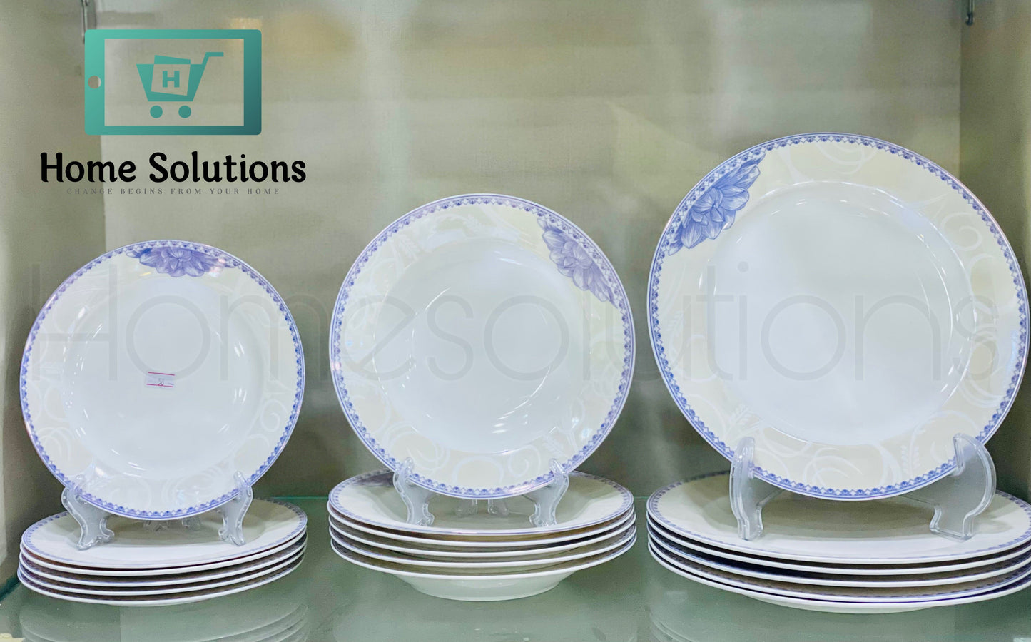 Bonechina Plates Set - 18 Pieces
