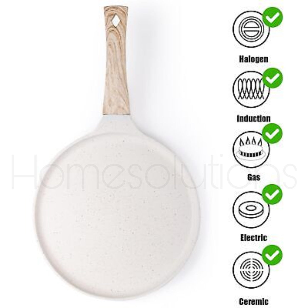 Granite Coat Tawa / Dosa Pan with Induction Base - 28cm