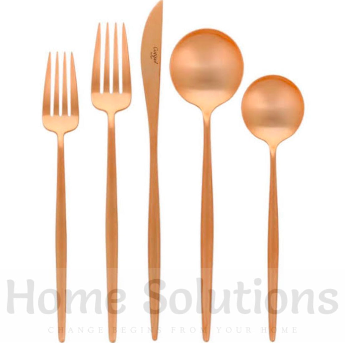 24 Piece Portuguese Cutlery Set - Gold