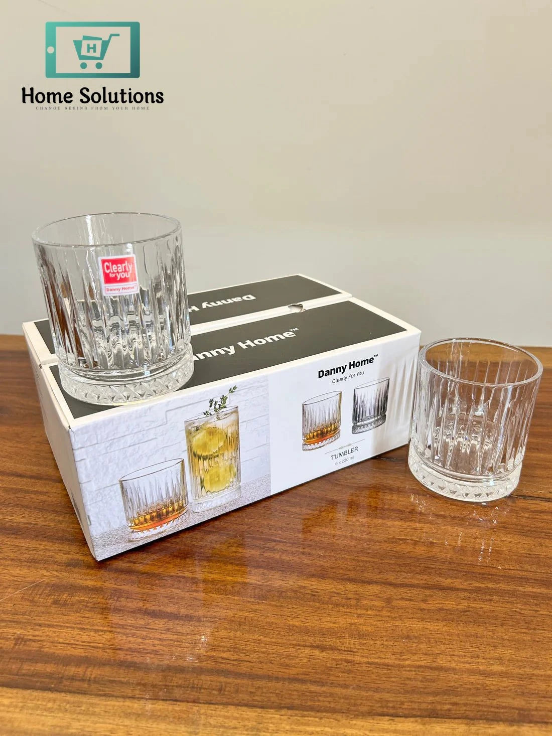 Danny Home Signature Crystal Glasses 6Pcs (220ml)