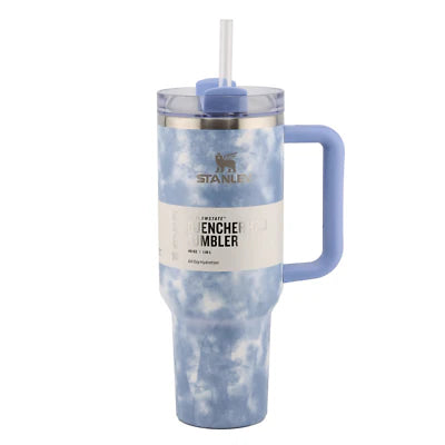 Stanley The Quencher H2.0 FlowState™ Tumbler | 40 OZ | Tie Die Blue