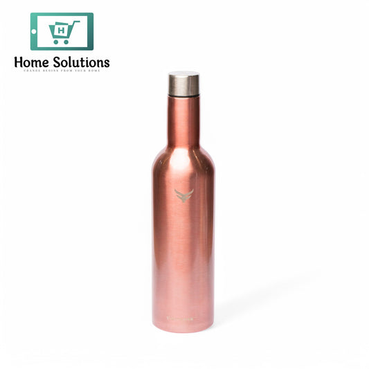 Thermotrek Stainless Steel Insulated Water Bottle with Screw-On Cap - 25.4 oz (750ml), Rose Gold