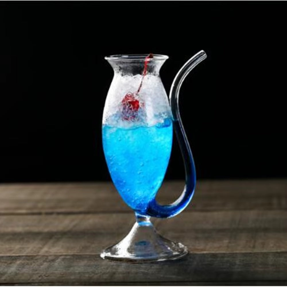 Creative Vampires Glass With Built-in Straw