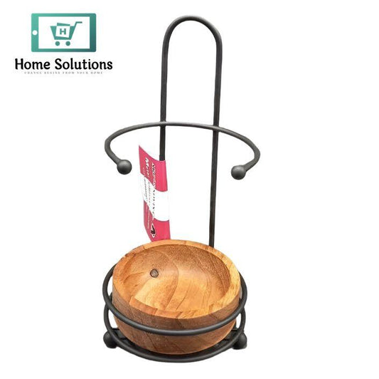 Wooden Spoon Rest – Round Utensil Holder for Modern Kitchen Decor