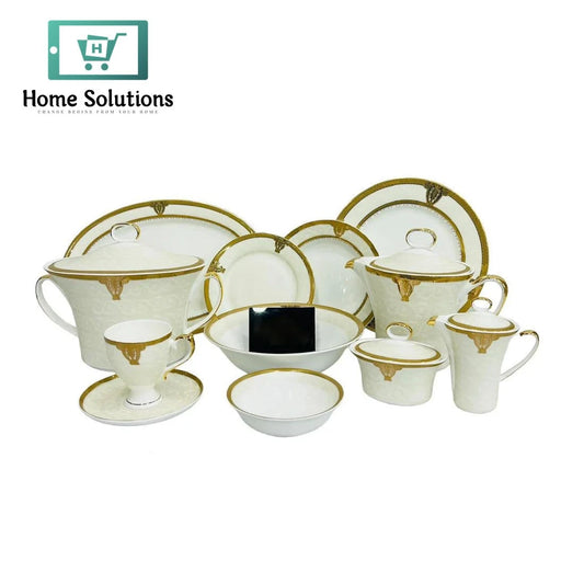Super Bone China Dinner Set 61-Piece – Elegant Tableware for 8 Persons