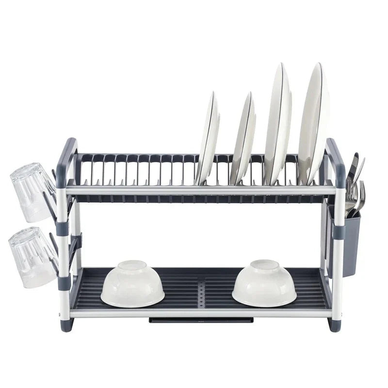 BINCA 2 Tier Aluminium Dish Rack