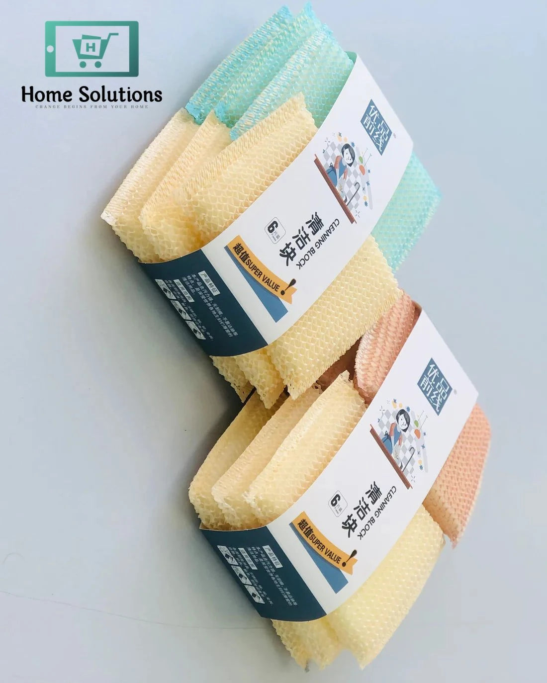 Multi-Purpose Cleaning Sponge Set – Pack of 6