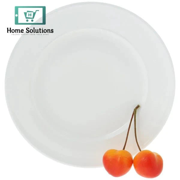 Wilmax Elegant 6-Inch White Porcelain Side Plate for Bread and Starters