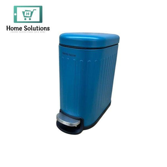 Danny Home Premium Stainless Steel Trash Can 5L – Modern Waste Bin (Blue)