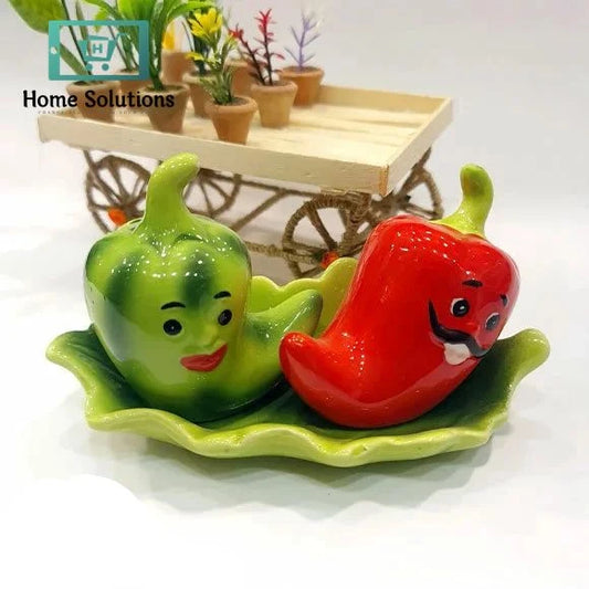 Ceramic Salt & Pepper Shaker Set – Multiple Designs Available