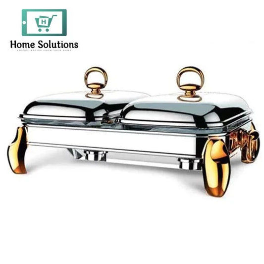 Regent Lux 1.5 Liter x 2 Double Food Warmer Serving Dish