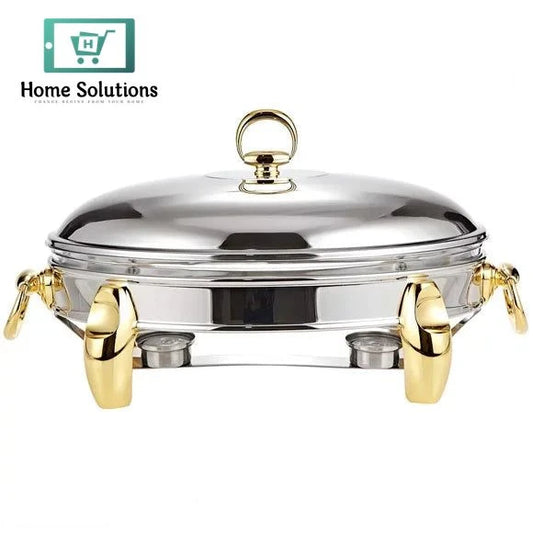 Regent Lux Oval Food Warmer Serving Dish 3- Liter
