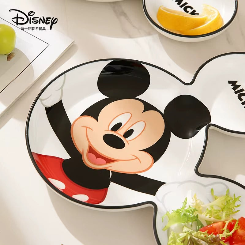 DISNEY Mickey Mouse Ceramic Two Ears Snack Plate