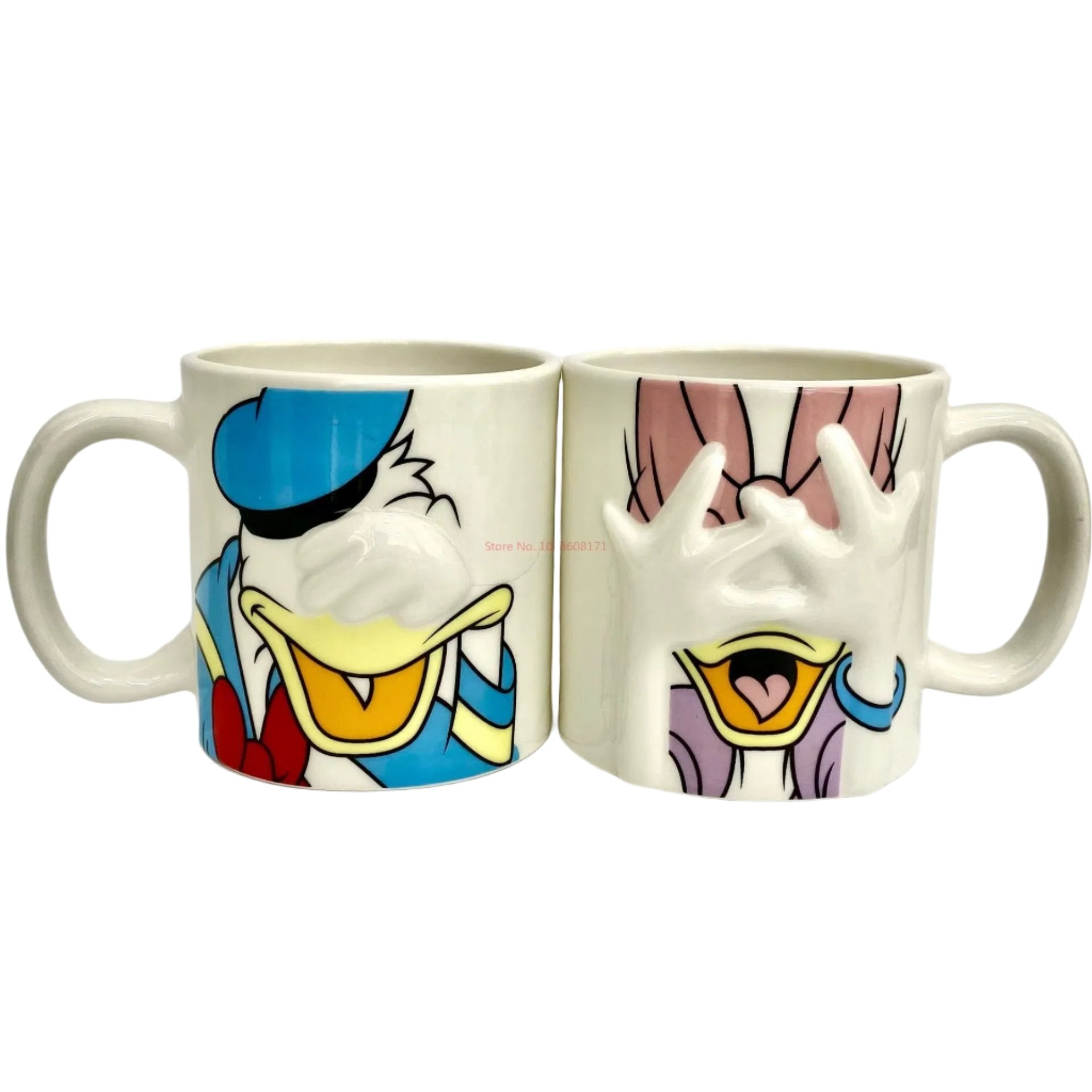 DISNEY Mickey & Friends Ceramic Embossed Mug (Set of 2)