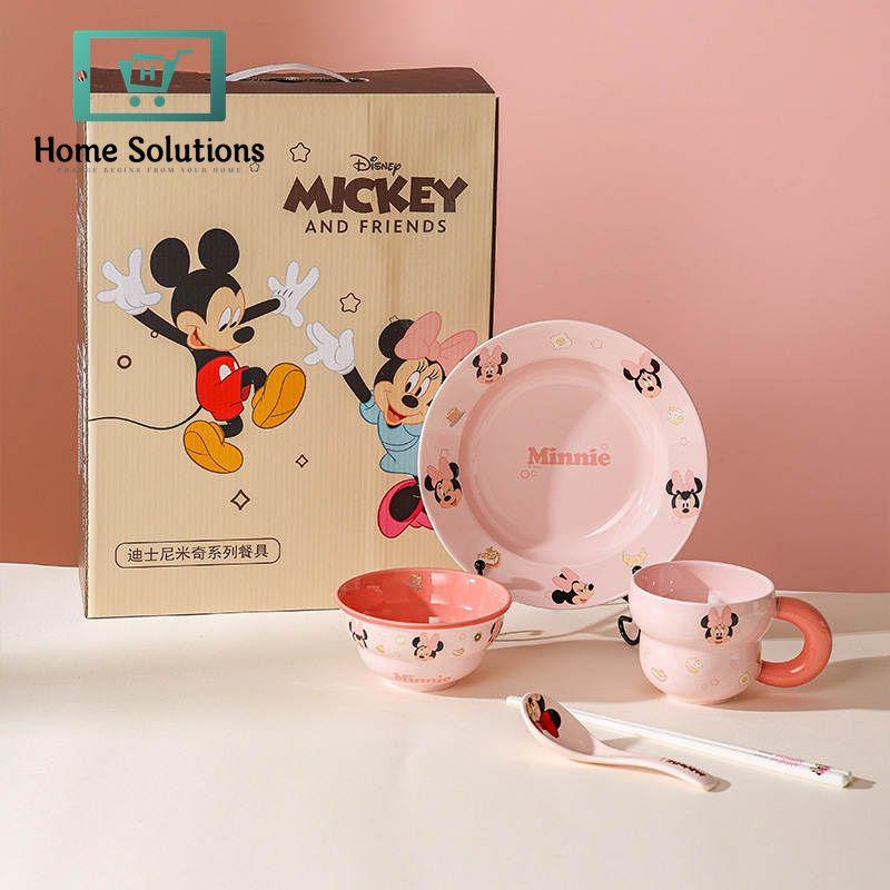 DISNEY Mickey & Friends Dinnerware Meal Set - 6 Pieces - Minnie Mouse