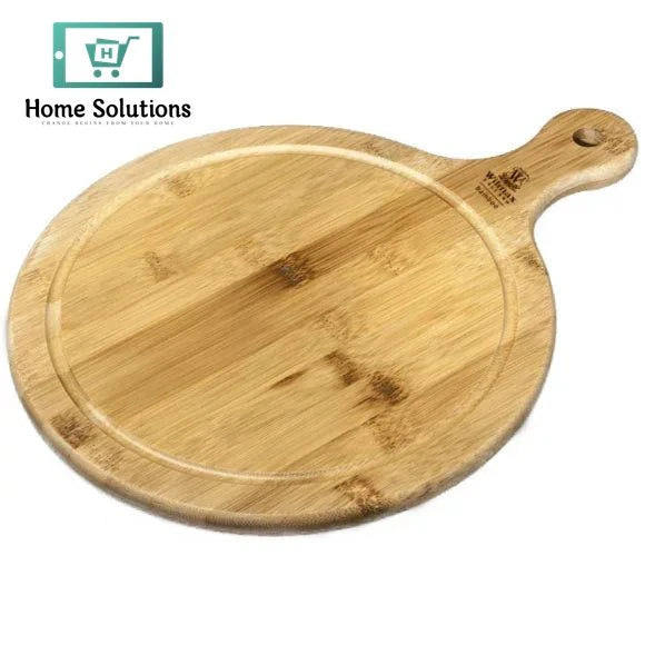 Wilmax England Wooden Serving Board with Handle 22.8" x 18" Inch– Elegant Presentation Platter