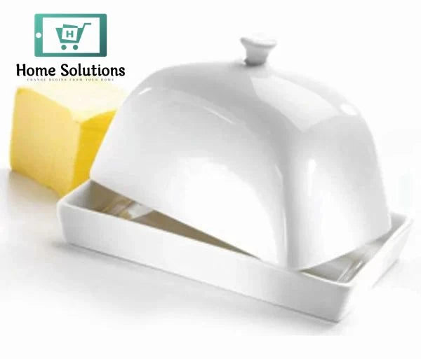 Symphony Alfresco Ceramic Butter Dish with Lid – Elegant Tabletop Storage