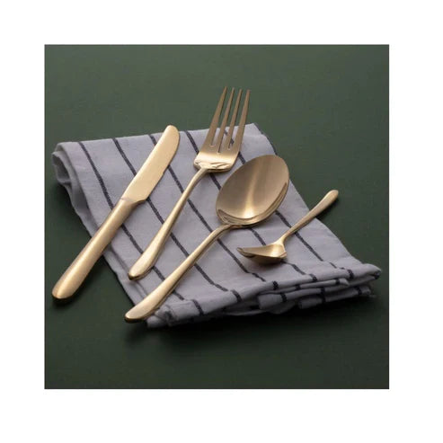 Arshia Premium Gold Cutlery Sets - 50 Pieces - TM1401GS