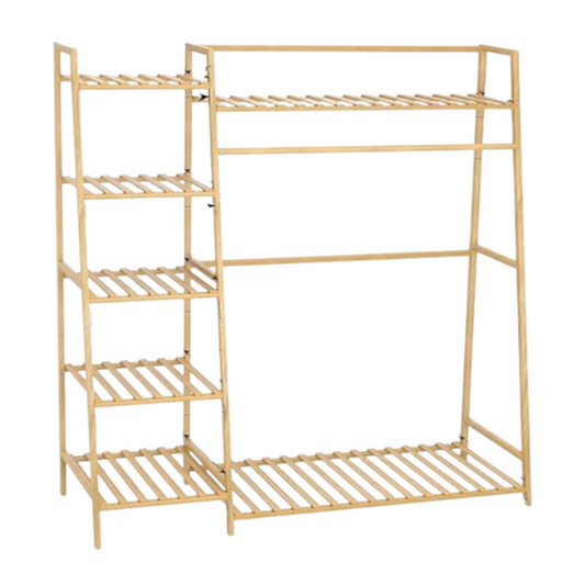 Bamboo Clothing Garment Rack