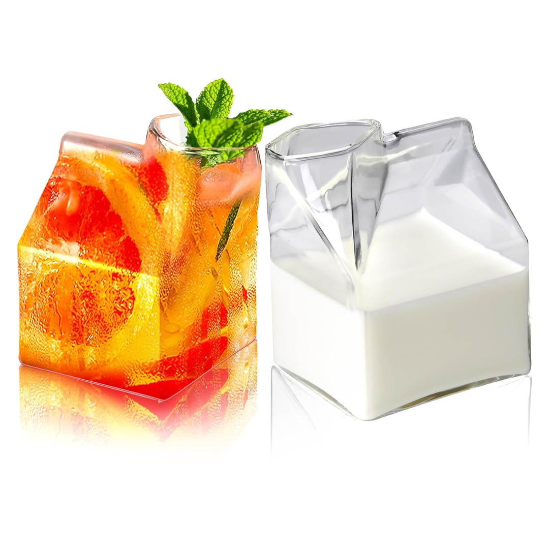 300ml Creative Transparent Milk Cup