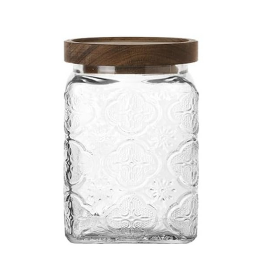 Glass Storage Container Jar With Airtight Lid