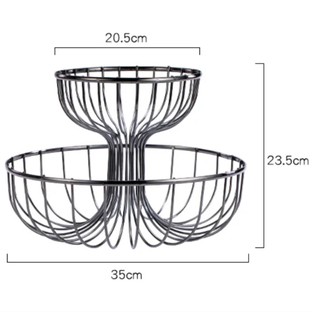 2 Tier Luxury Portable Fruit Rack