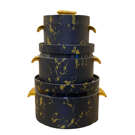 Luxury 3 Pcs Hotpot Set | Black Marble