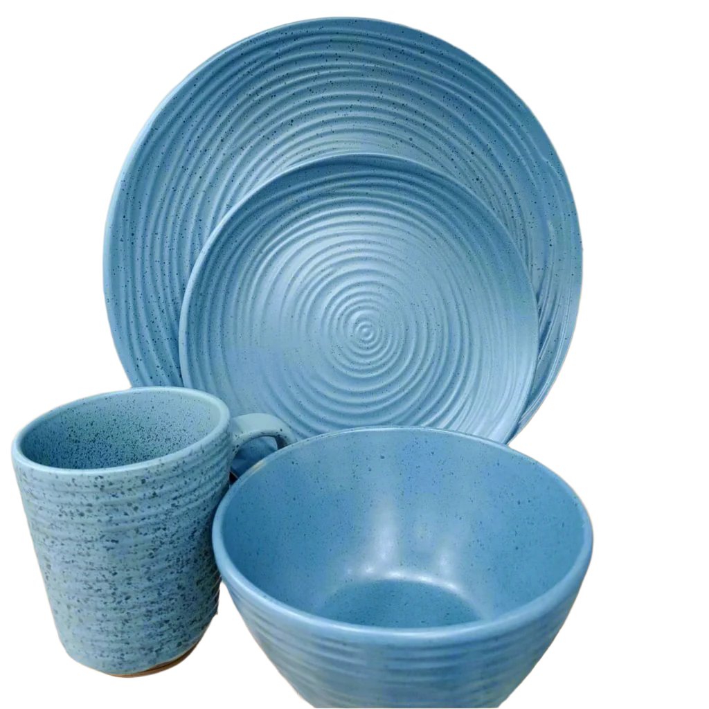 16 Pcs Breakfast Set (Blue)