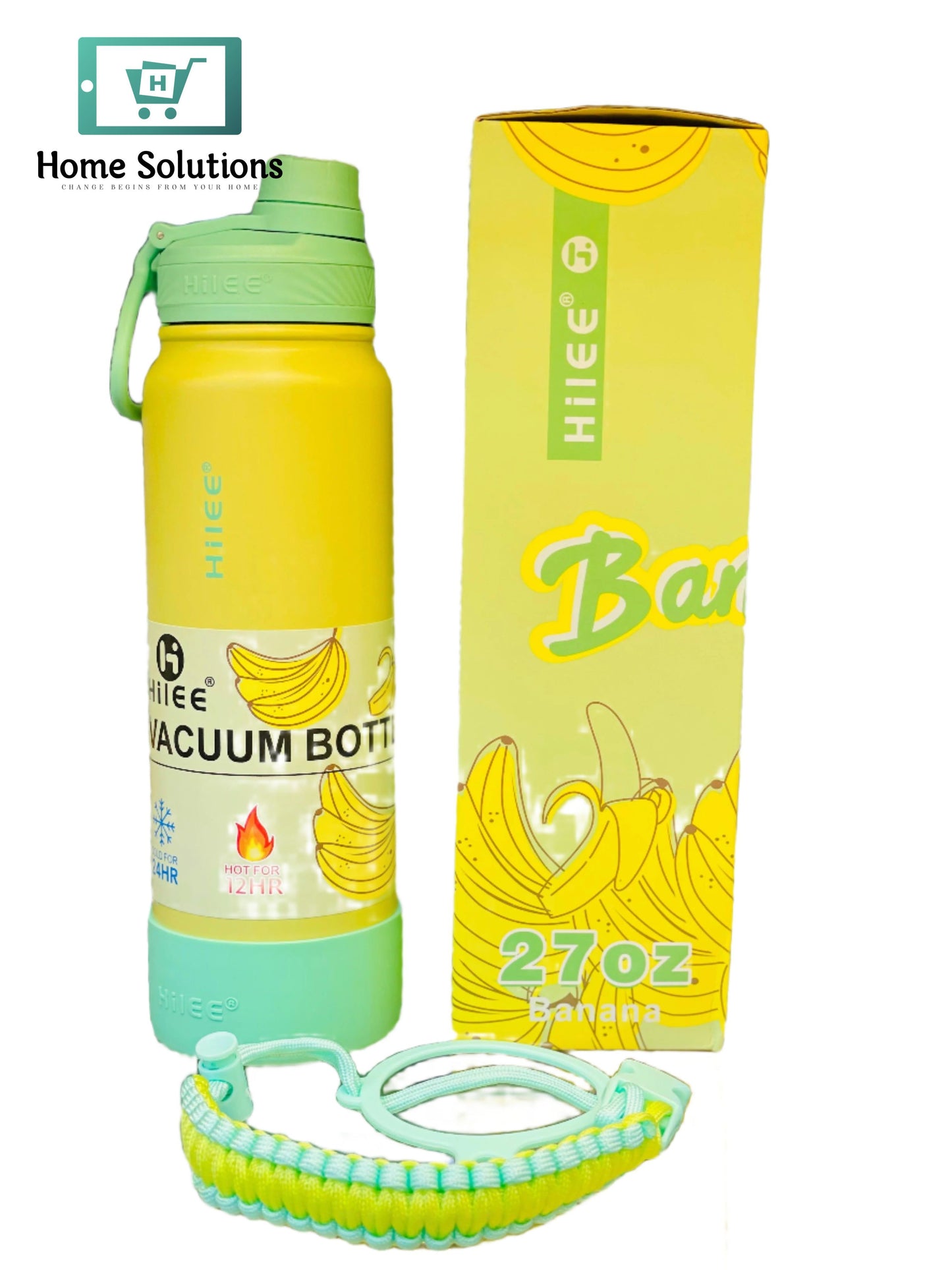 Hilee Wide Mouth Insulated Bottle - Yellow