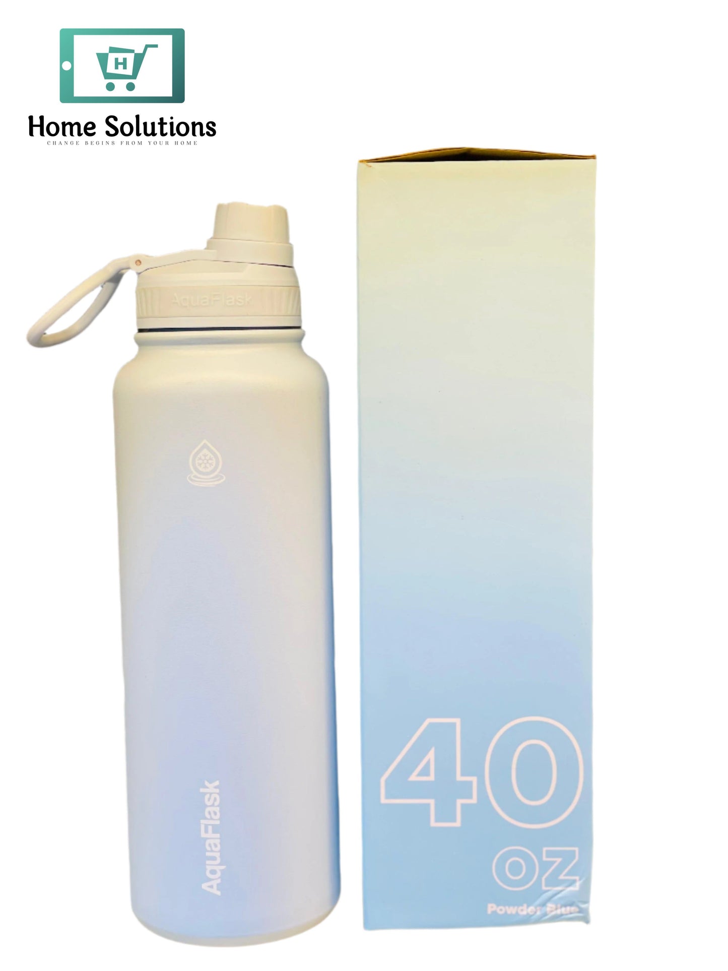 AquaFlask Bottle (40oz) - Powder Blue