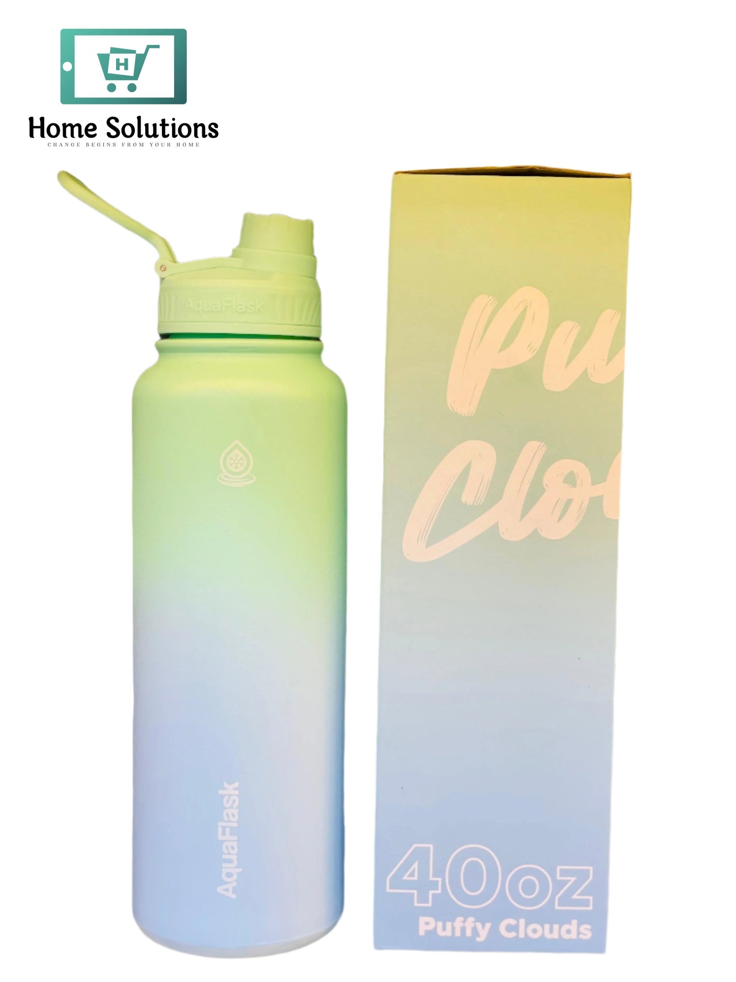 AquaFlask Bottle Dream Collection (40oz) - Puffy Clouds