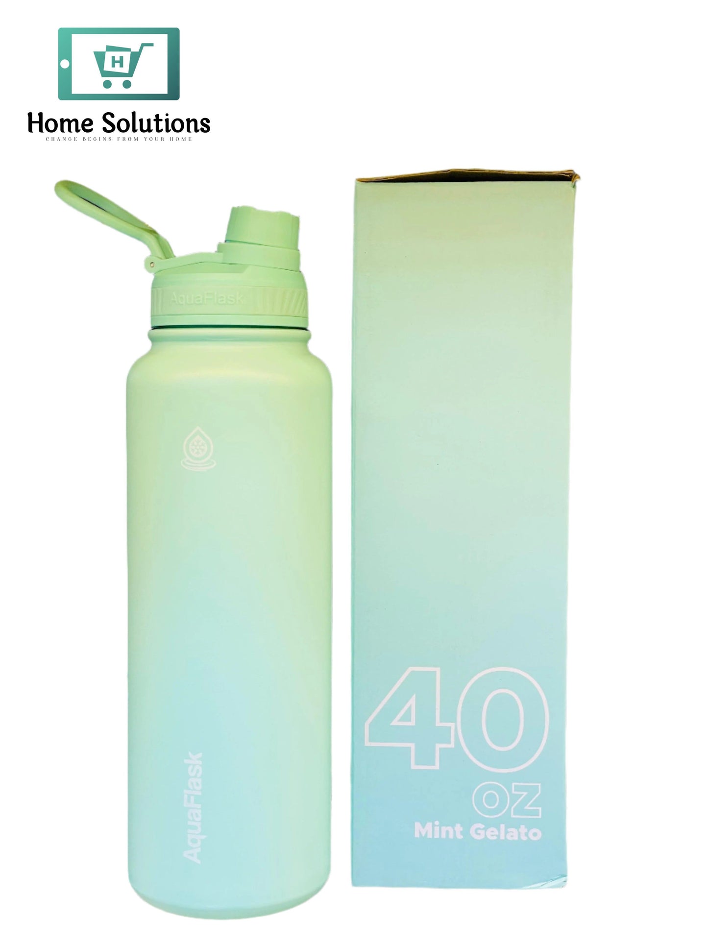 AquaFlask Bottle (40oz) - Mint Gelato