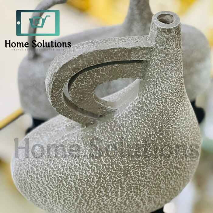 Stone Grey Echo Vases – Textured