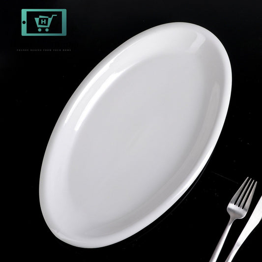 Wilmax England Fine Porcelain Set of 3 Oval Platters 14.5" | 36.5 cm Premium Serving Dishes
