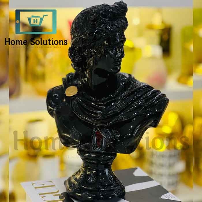 Luxury Black David Bust – Premium Artistic Decor