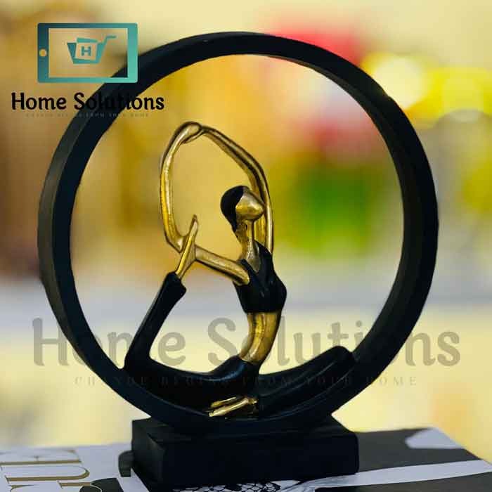 Yoga Posture Showpiece - Lady Figurine Poly Resin Statue