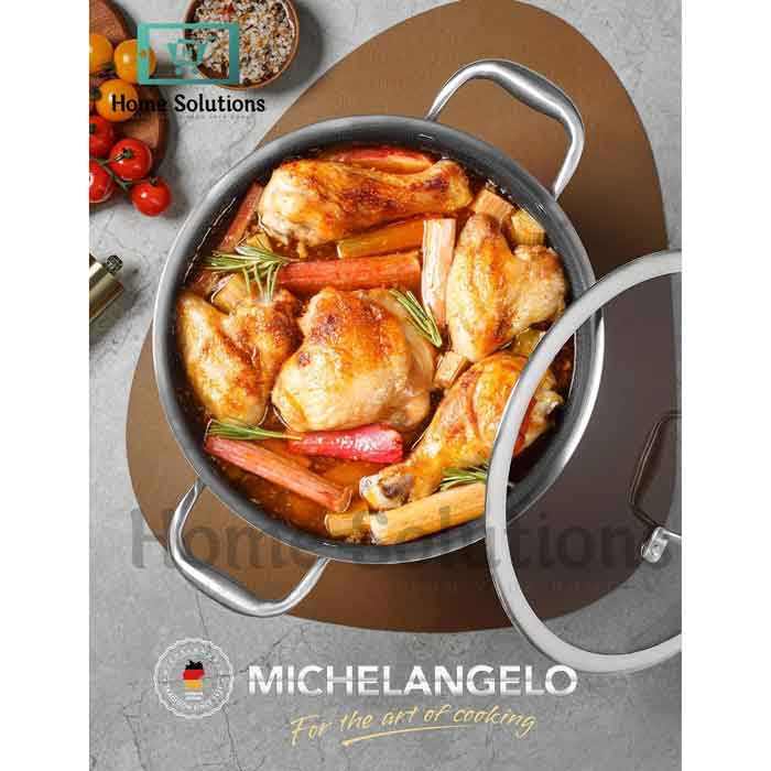 Honeycomb Tri-Ply Stainless Steel Casserole Pot Multiple-Sizes
