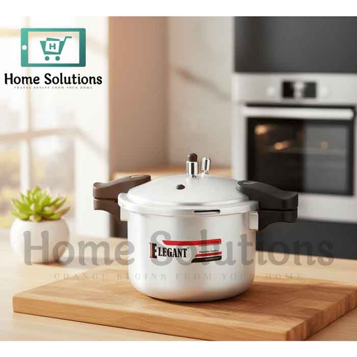 Elegant Aluminum Pressure Cooker & Steamer - Fast Cooking