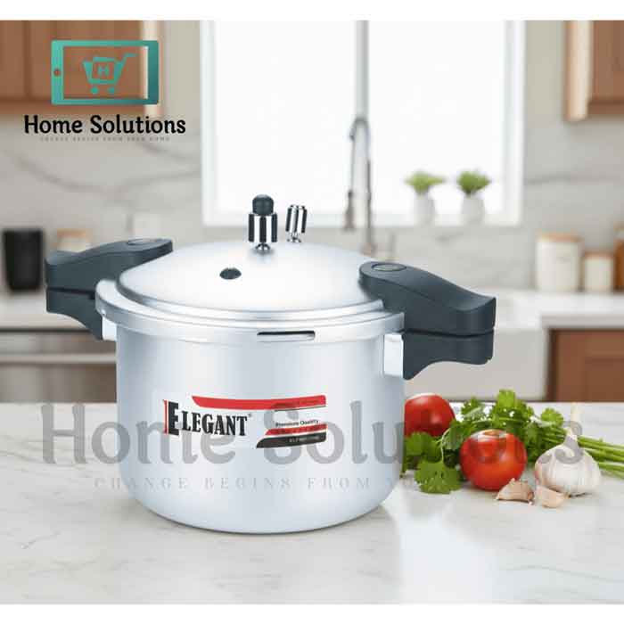 Elegant Aluminum Pressure Cooker & Steamer - Fast Cooking