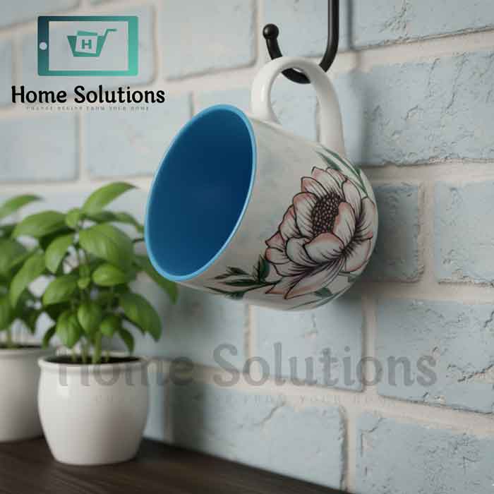 Pink Floral Fine Porcelain Mug 400ML | Coffee & Tea