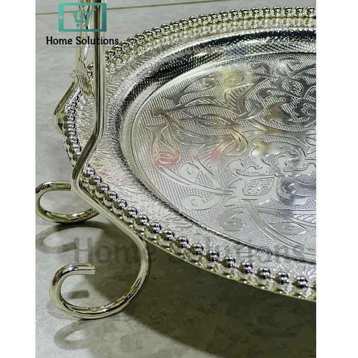 Silver Decorative Sweet Serving Basket - Dry Fruit Tray