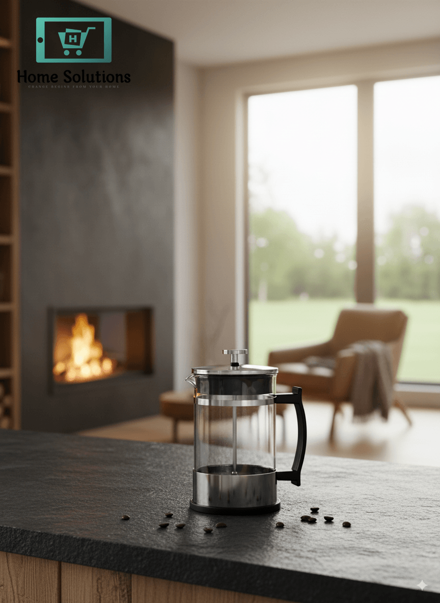 Elegant French Press Coffee & Tea Maker Stainless Steel - 800ml