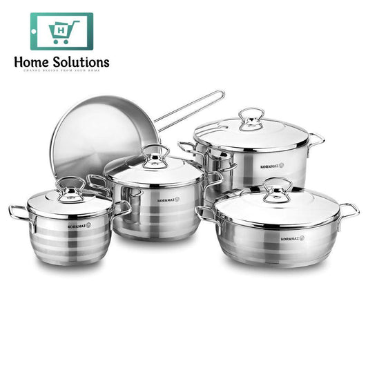 Korkmaz Astra Cookware 9 Piece Set